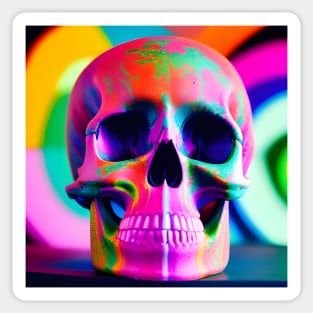 Colorful Skull Sticker